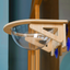 Solid Wood Cat Nest with Suction Cup Climbing Frame