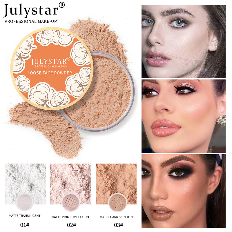 Light Nude Concealer Face Repairing Matte Honey Powder Waterproof Sweat Proof Makeup Setting Powder - Korvel