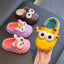 Autumn and winter baby cotton slippers for boys and girls, warm and plush bag with cotton cover and waterproof large, medium, and small children cotton slippers - Korvel