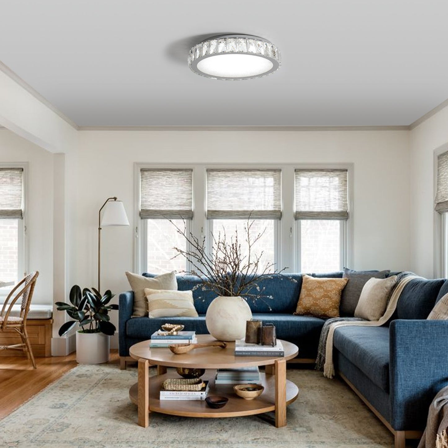 Elegant Embedded Crystal Chandelier