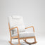 Chaise Berçante Rembourrée Classique avec Coussin Lombaire