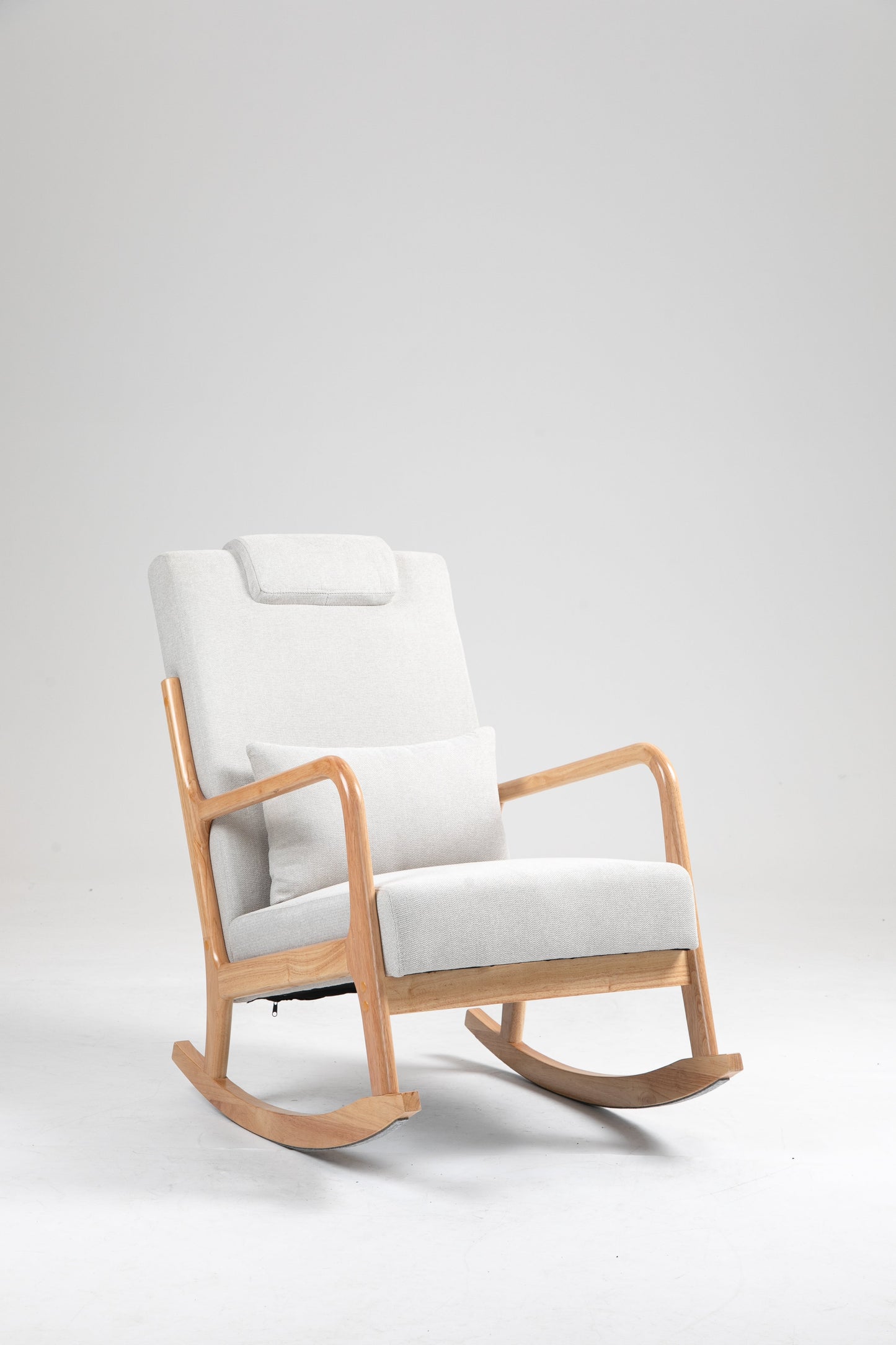Chaise Berçante Rembourrée Classique avec Coussin Lombaire