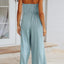 Tied Cutout Tube Wide Leg Jumpsuit - Korvel