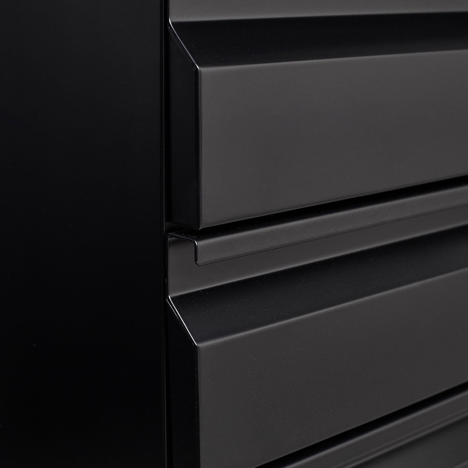 Locked three drawer storage mobile metal filing cabinet with pre installed wheels under the desk filing cabinet - Korvel