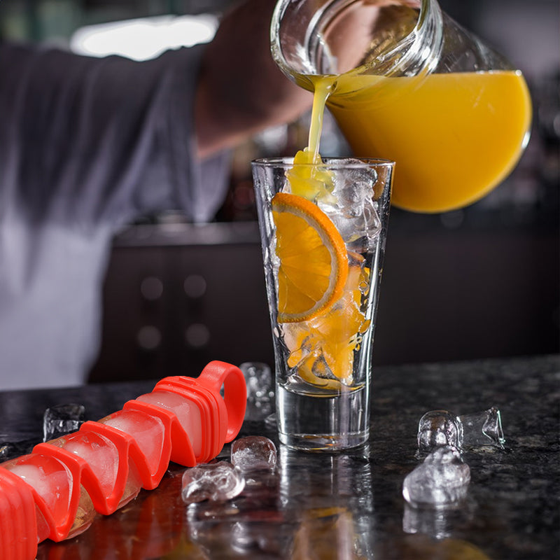 Creative Ice Cube Mold: 10 - Grid Pull - out Bar, Silicone, for Home Bars/Kitchens - Korvel