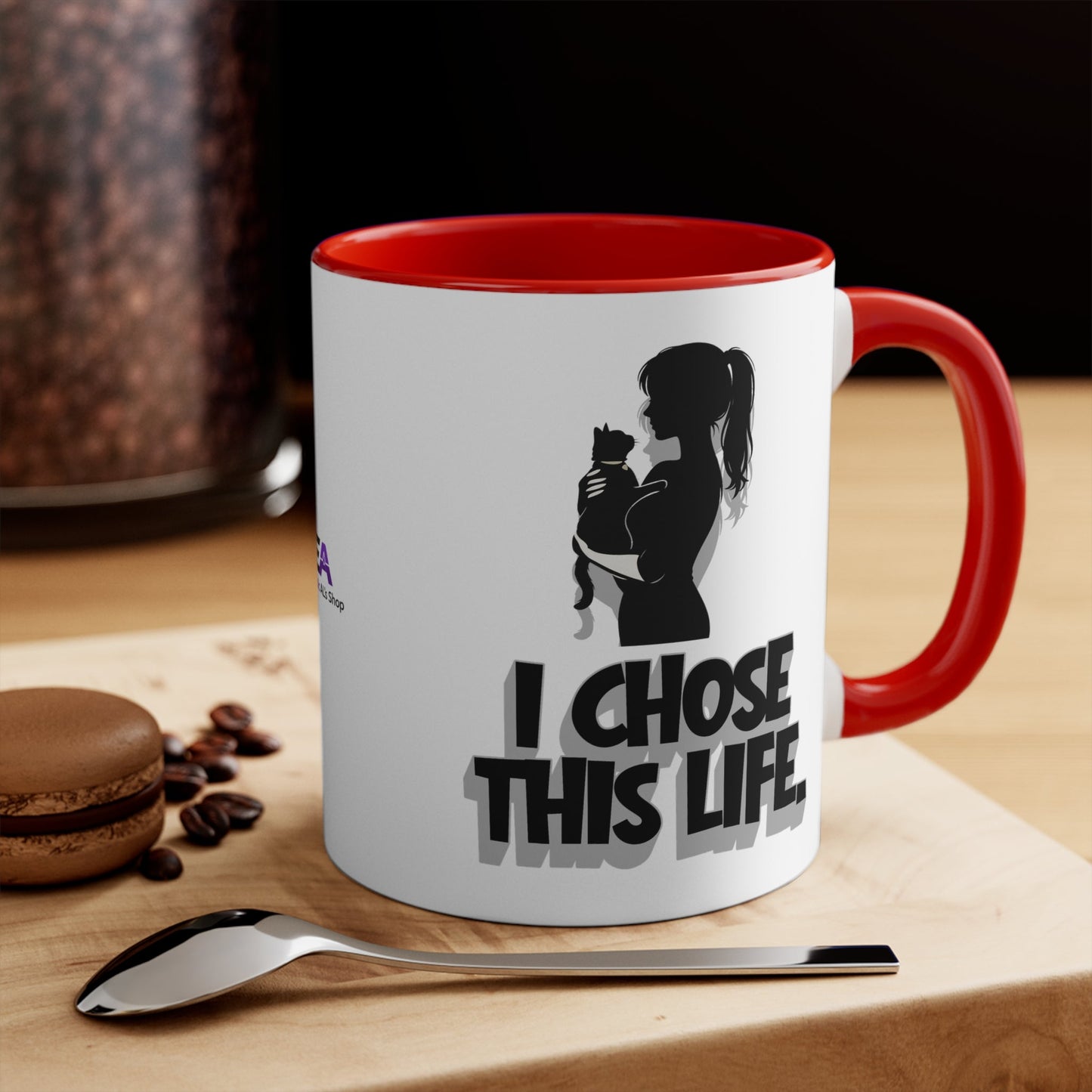 J'ai Choisi Cette Vie Tasse de Femme Amoureuse des Chats | Tasse à Café Sassy