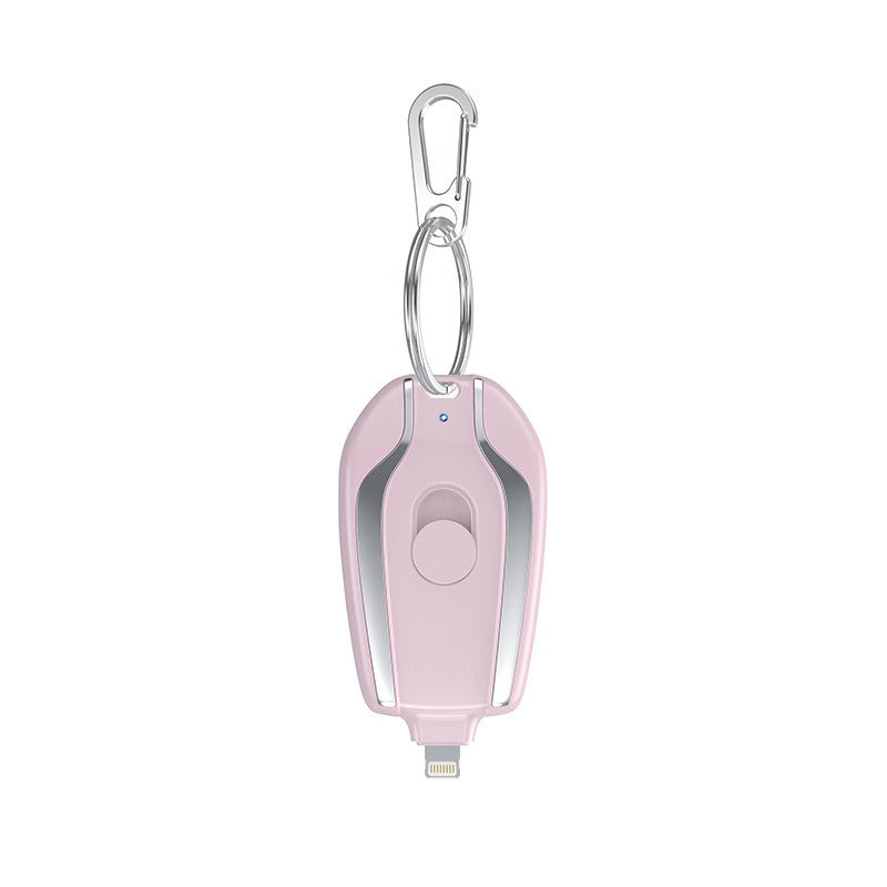Chargeur portable compact avec porte-clés - Pratique et élégant