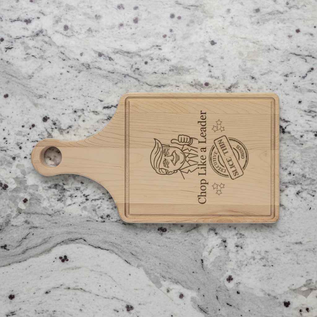 Parody Paddle Cutting Board – Chop Like a Leader