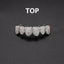 Hip hop braces with copper zircon micro inlaid with real gold Halloween teeth decoration exaggerated hiphopgrills - Korvel