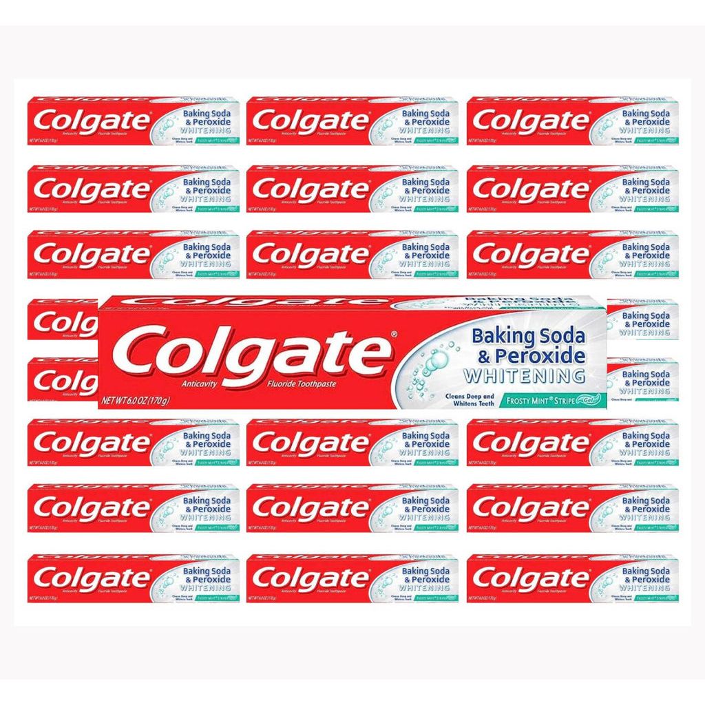 Dentifrice Colgate Menthe Givrée Rayé avec Bicarbonate de Soude et Peroxyde
