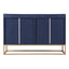 TREXM Modern Sideboard Elegant Buffet Cabinet with Large Storage Space for Dining Room, Entryway (Navy) - Korvel