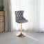 Adjusatble Seat Height from 25-33 Inch, Modern Upholstered Bar Stools with Backs Comfortable Tufted for Home Pub and Kitchen Is - Korvel
