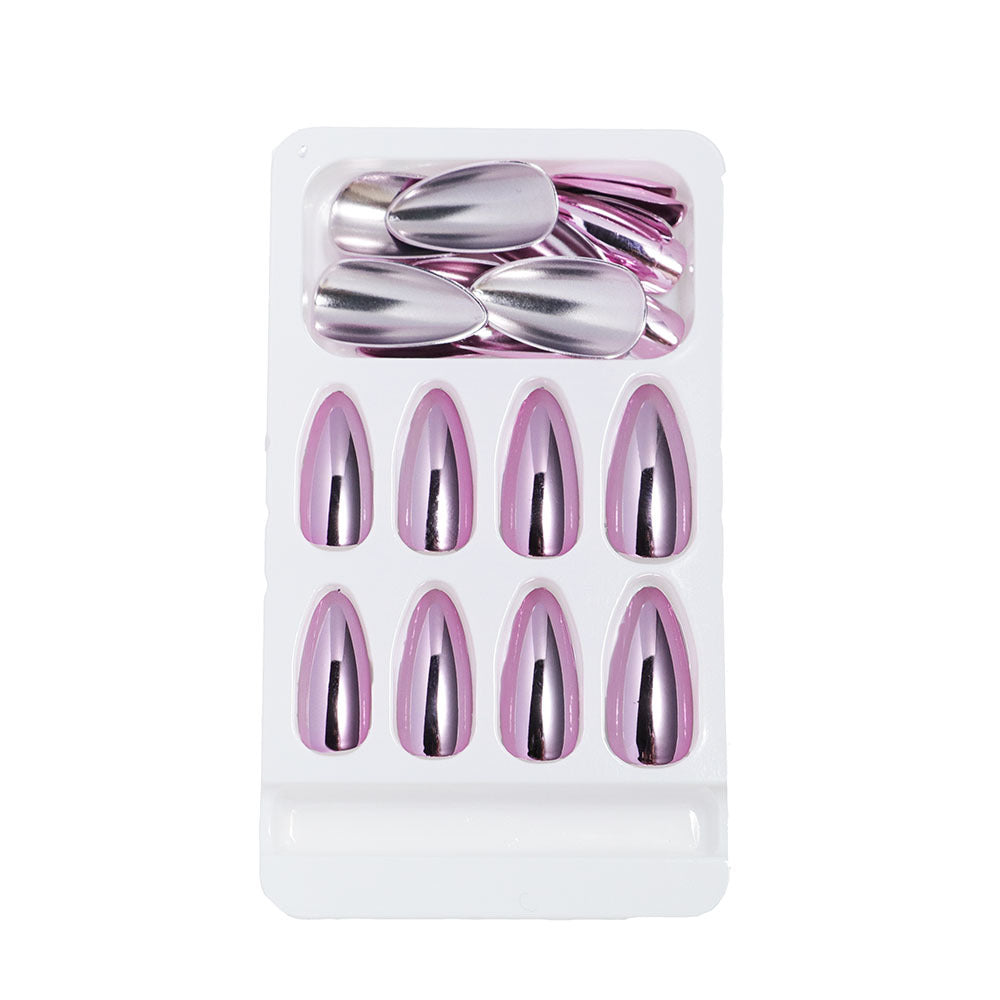 Wearable Nails European and American Style Electroplated Fake Nails Bronze Wearable Patch Manicure Nail Finished Products - Korvel