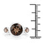 3.56 Carat Genuine Smoky Quartz Sterling Silver Engagement Ring