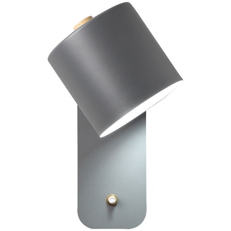 Lámpara de pared LED minimalista nórdica para dormitorio y estudio