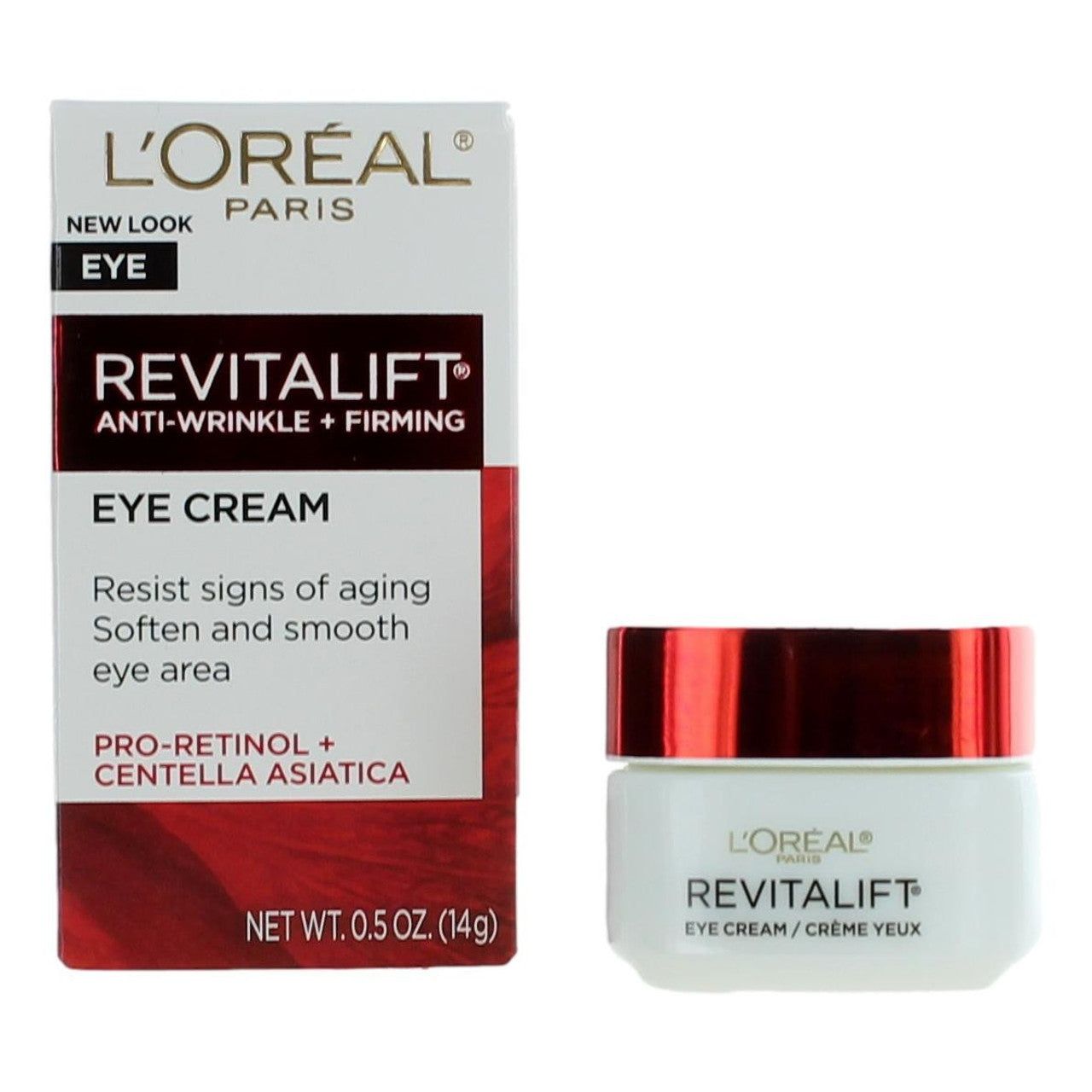 L'Oreal Paris Revitalift Firming Eye Cream, Fragrance Free, 0.5 Oz