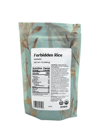 Organic Black Pearl Rice - Forbidden Rice for Gourmet Cooking - Korvel