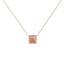 Collier Pendentif en Diamant Marron en Or Rose 14K - 18"