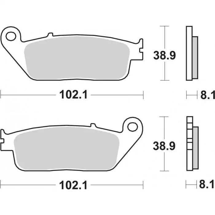 Plaquettes de frein Carbon SBS Dual Carbon Scooter 183CT