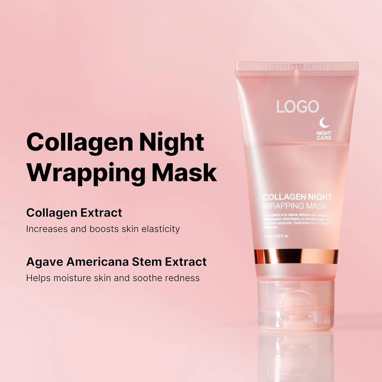 Collagen peel-off mask smearable deep cleansing skin rejuvenation moisturizing skin care sleeping mask - Korvel