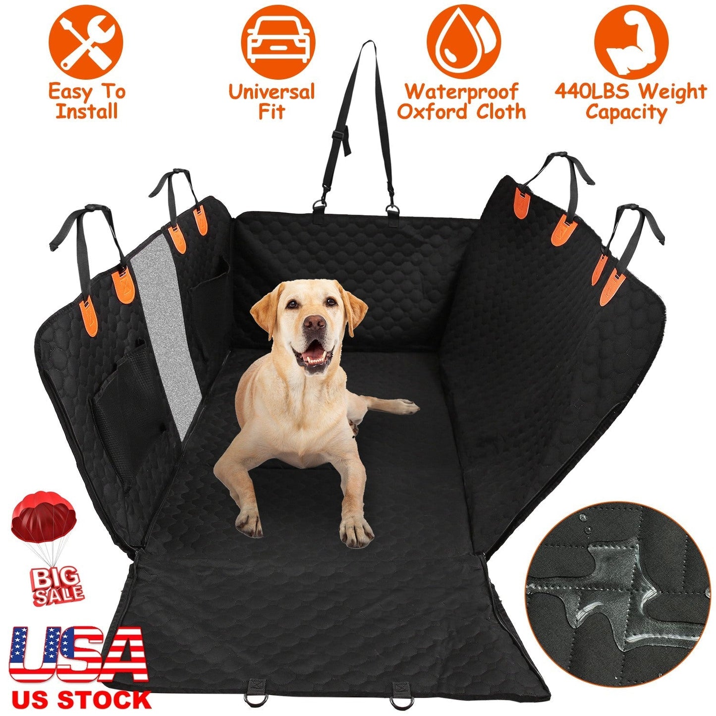GBruno Dog Car Back Seat Cover
