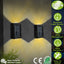 2Pcs Solar Deck Lights - Waterproof Outdoor Lighting