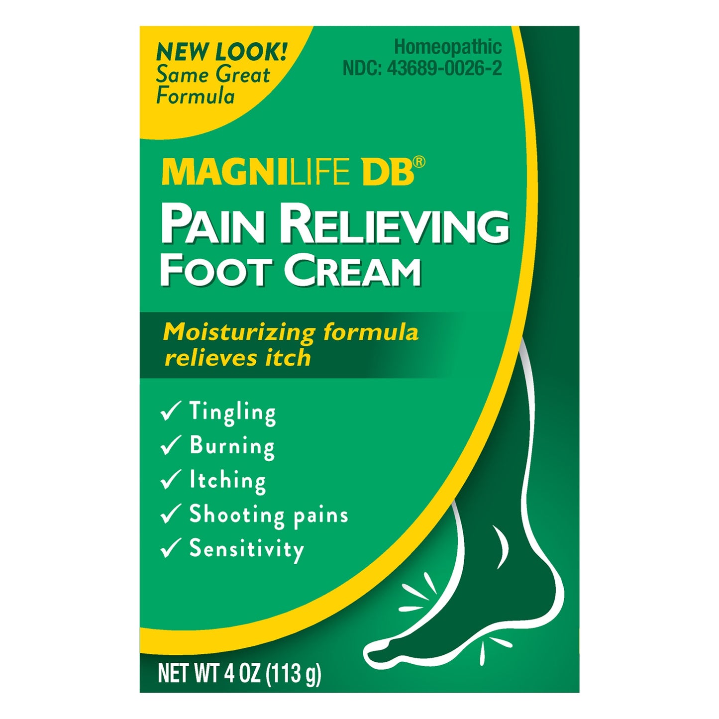 MagniLife Diabetes Pain Relieving Foot Cream - 4 Oz