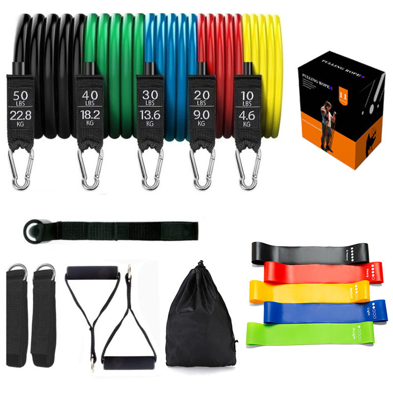 Versatile Latex Resistance Bands with Pull Rope System - Korvel
