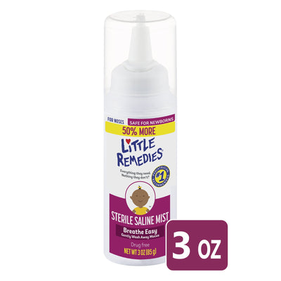 Little Remedies Sterile Saline Nasal Mist for Newborns - 3 Fl Oz