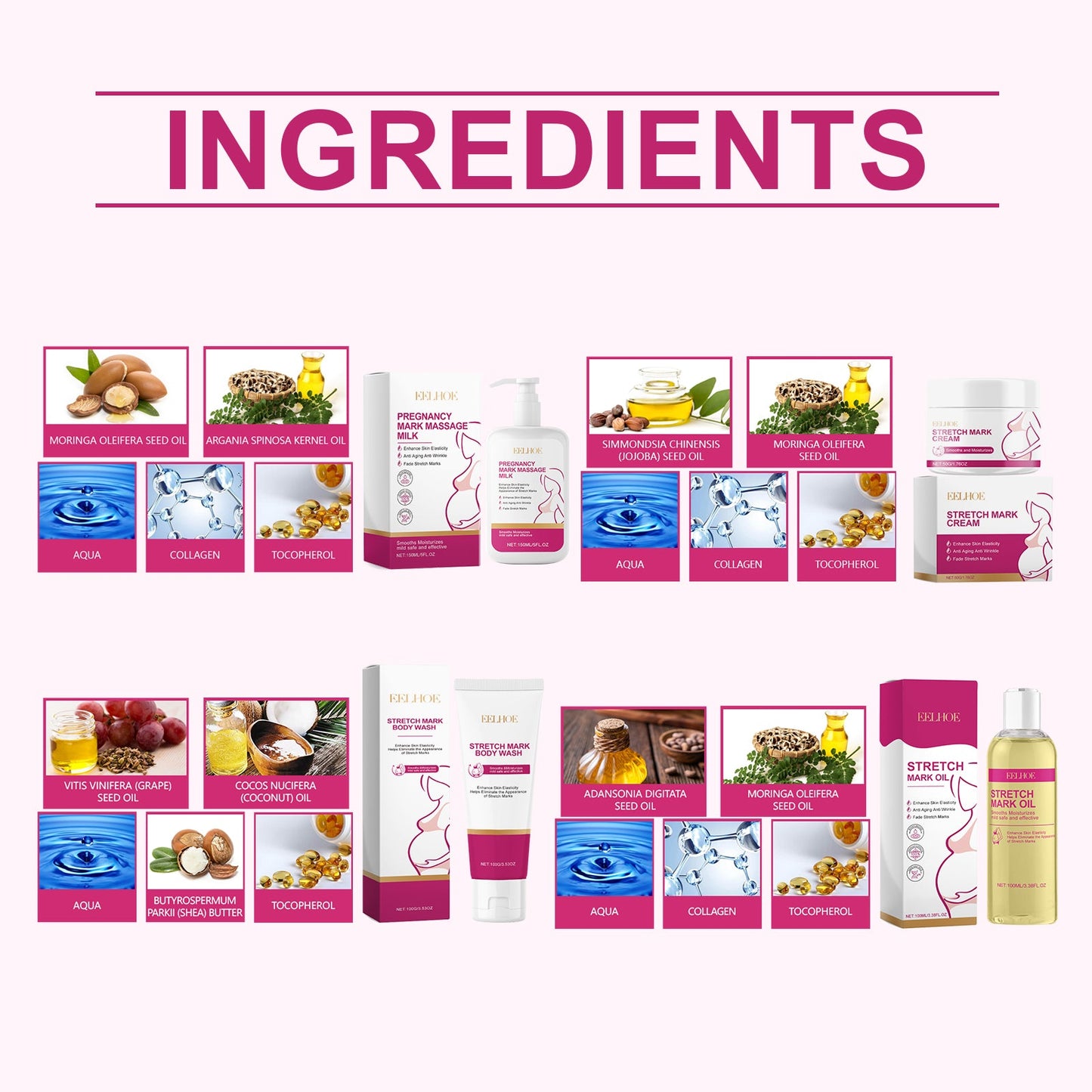 Skin Care Set Gently Moisturizes Postpartum Skin Fine Lines, Firming And Smoothing Skin Body Care - Korvel
