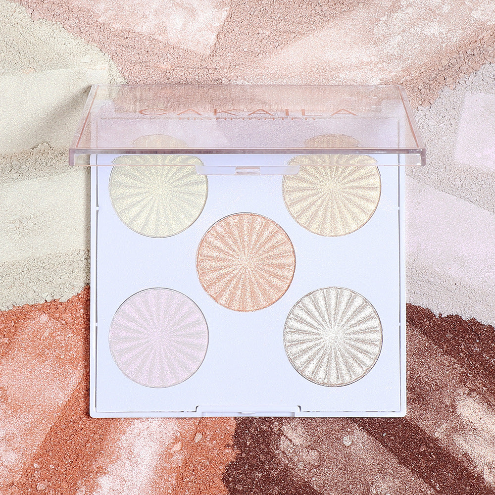 CAKAILA 5 color baking powder highlighting powder enhances silhouette contour - Korvel