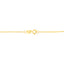 Collier Pendentif Cœur Ouvert en Diamant en Or Jaune 10K