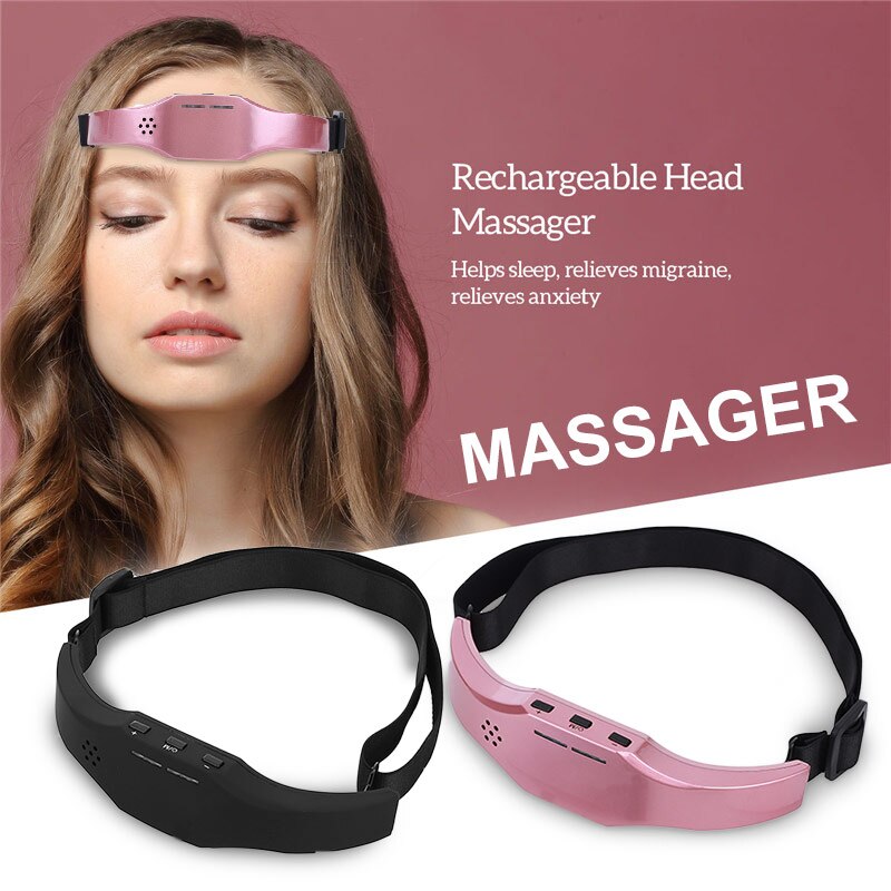 Electric Head Massager Sleep Monitor Migraine Relief Massager Insomnia Therapy Release Stress Sleep Therapy Device Sleeping Di - Korvel