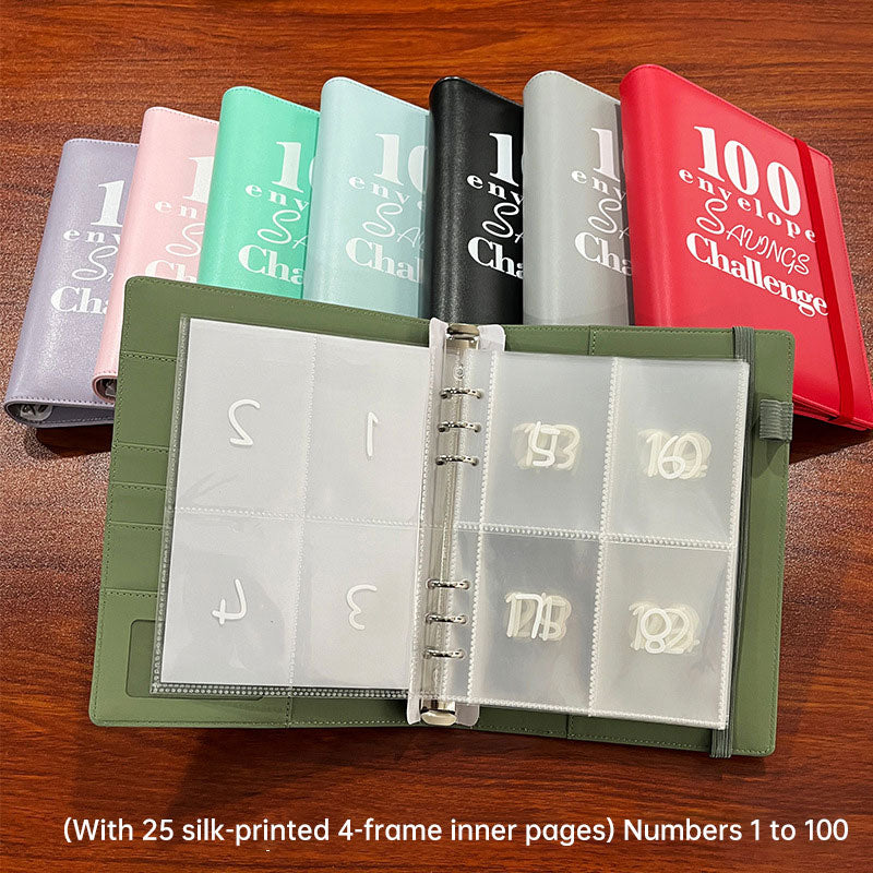 100 Envelope Challenge Binder for Savings Tracking