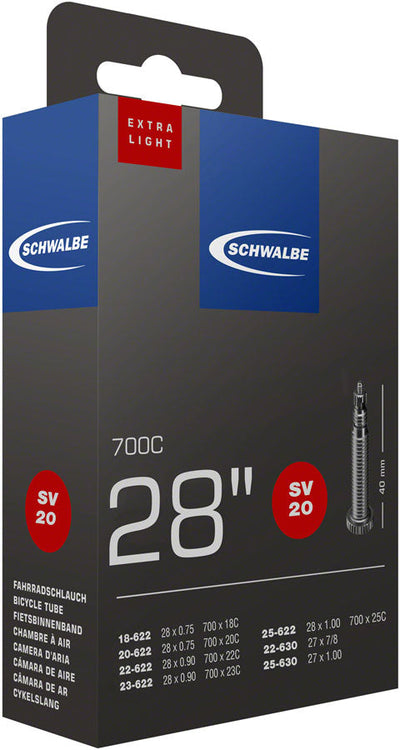 Schwalbe Extra Light Tube - 700 x 18 - 25mm with Presta Valve