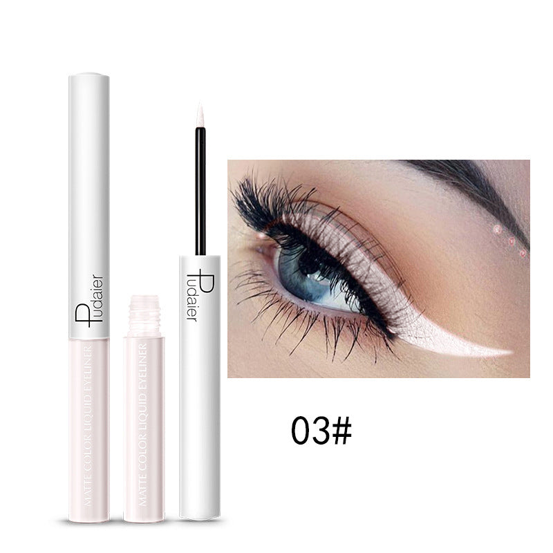 Quick-Drying Waterproof And Sweat-Proof Liquid Eyeliner Does Not Smudge Cosmetics Pudaier Color Eyeliner - Korvel