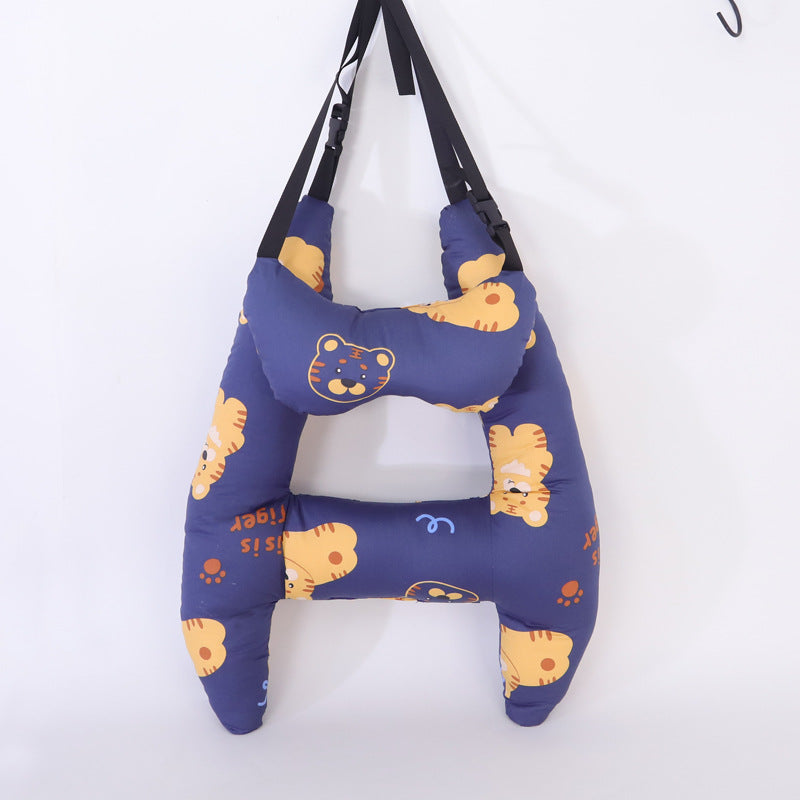 Dual Purpose Cotton Car Sleeping Pillow for Adults & Children