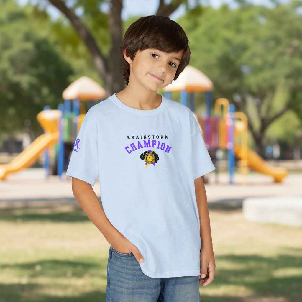 Brainstorm Champion Youth Tee – Neurostrong Kids Edition
