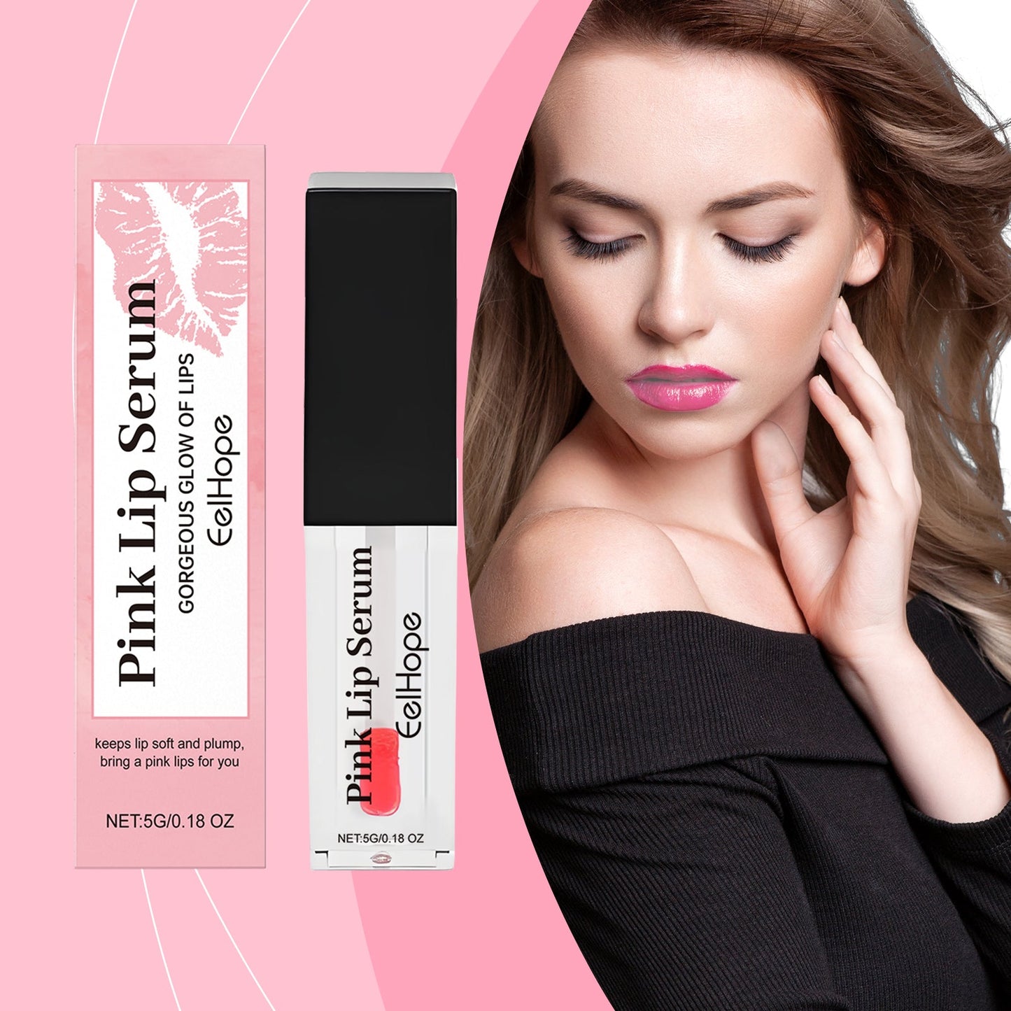 Pink Lip Oil - Moisturizing & Color Brightening Gloss
