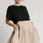 Elegant Black Plus Size Round Neck Dress with Pockets
