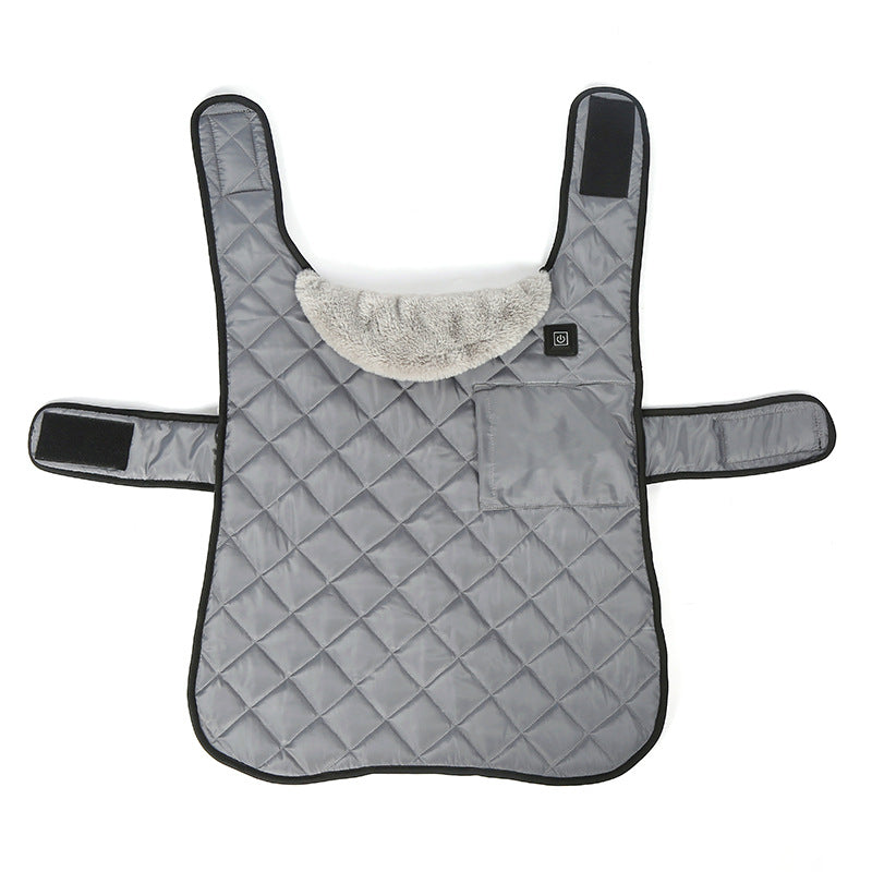 Heated Pet Clothing - New Fashion Warm Dog Cotton Jacket with Short Rabbit Fur - Korvel