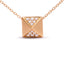 Collier Pendentif Pyramid en Diamant en Or Jaune 14K - 18 Pouces