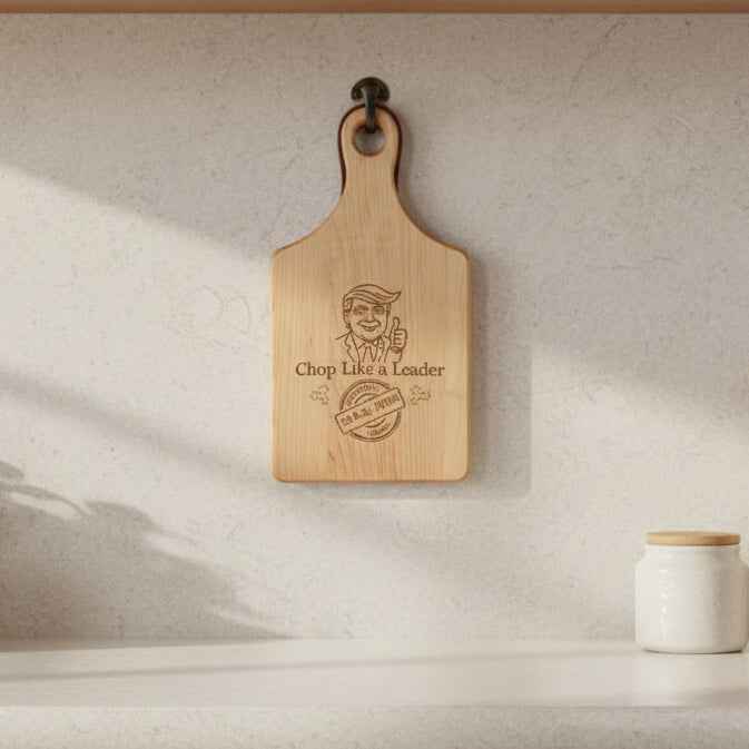Parody Paddle Cutting Board – Chop Like a Leader