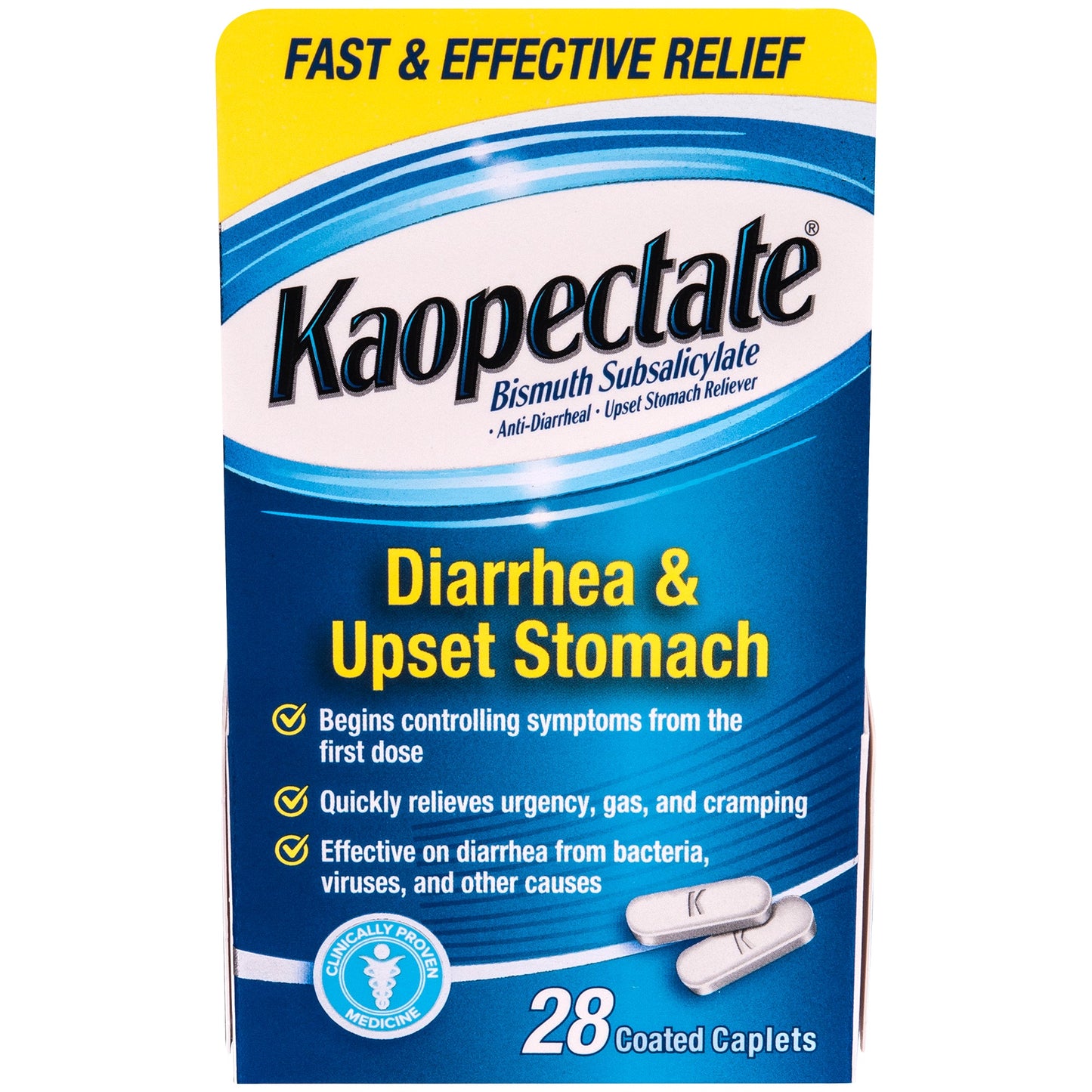 Kaopectate Alivio Multi-Síntomas Tabletas Recubiertas - 28 Contenido