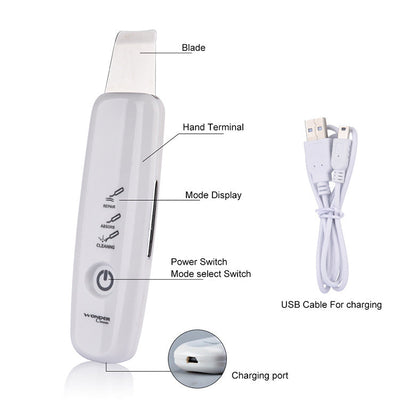 HailiCare Facial Ultrasonic Peeling Machine Deep Cleans Dead Skin Cleansing Machine to Remove Blackheads - Korvel