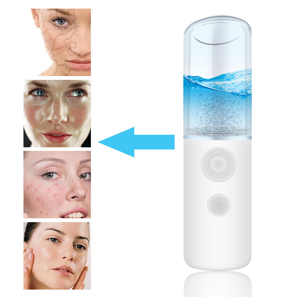 Nano Spray Moisturizing Instrument HailiCare Portable Moisturizing Cold Spray Machine Face Steamer Beauty Instrument - Korvel
