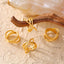 Elegant 18K Gold-Plated Crisscross Ring