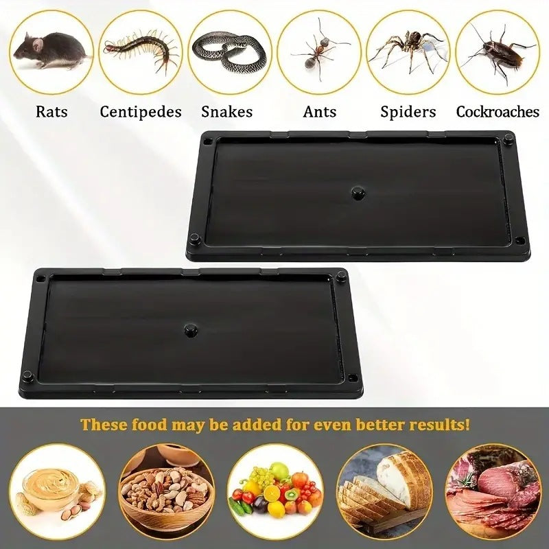 Pièges à souris et insectes en colle premium - 2 pièces