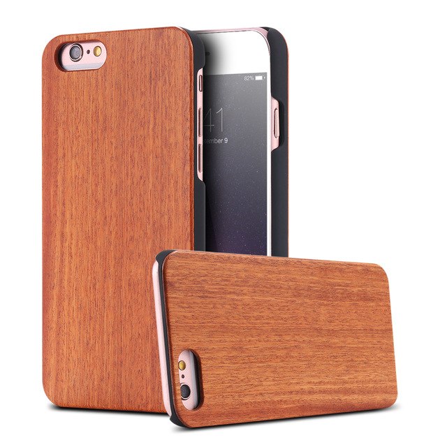 Funda de Bambú Genuina para iPhone - Cubierta de Madera Natural