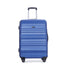 3 Piece Luggage Sets PC Lightweight & Durable Expandable Suitcase with Two Hooks, Spinner Wheels, TSA Lock, (21/25/29) Dark Blue - Korvel
